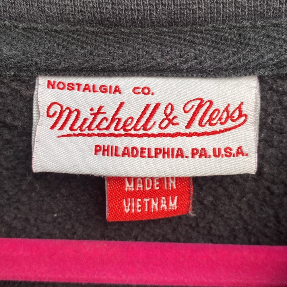 Men's Oakland Raiders Crewneck Sweatshirt Size Large Old School Mitchell & Ness - Picture 4 of 7